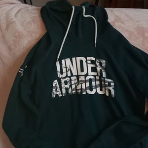 Under armour hoodie. Wide neck